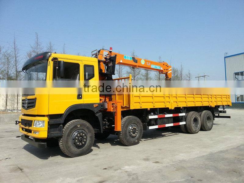 8 ton at 2.5m, truck mounted crane, SQ8S4, best Telescoping Boom Truck Mounted Crane 8 ton.