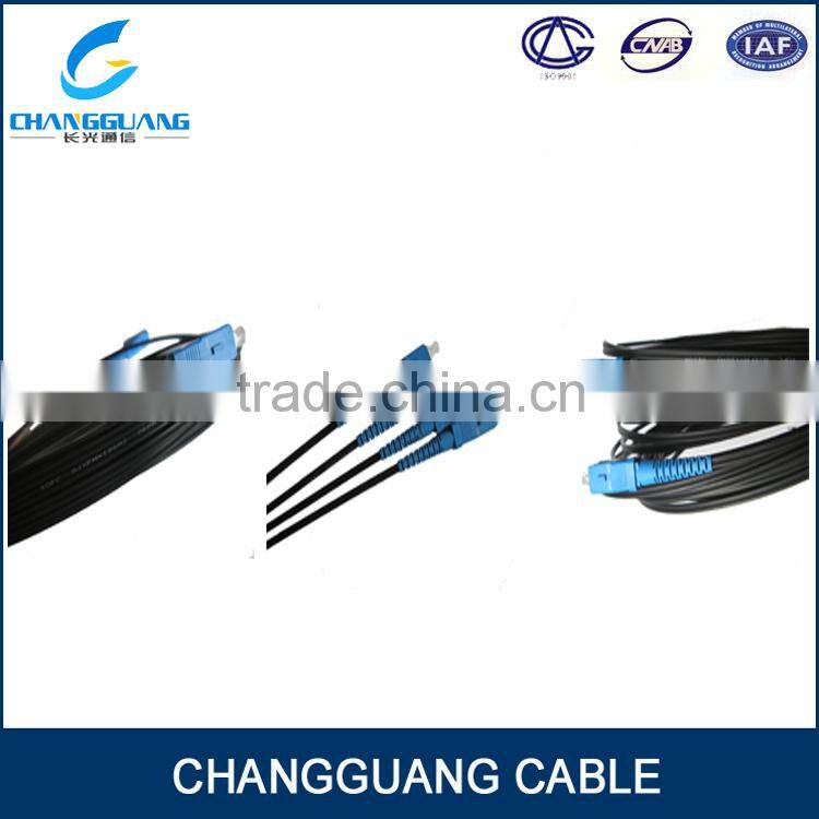 PU/UPC/APC types SM/MM outdoor fiber patch cord