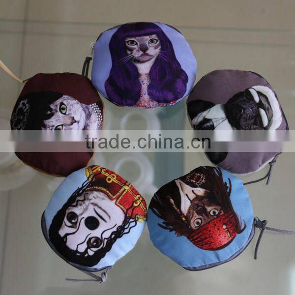 Funny Cat-people Fabrics Unisex Coin Wallet Wholesale ZTCW-0034