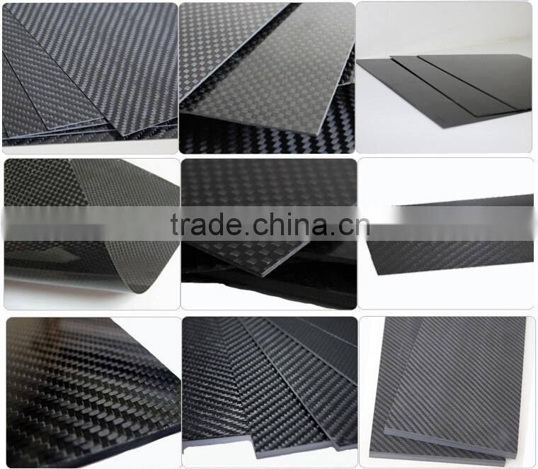3K twill plain woven hard carbon fiber board/sheet