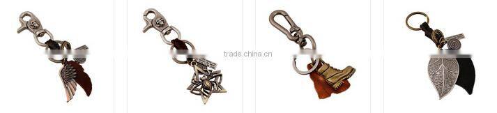 Men's Vintage leather accessories leather keychain