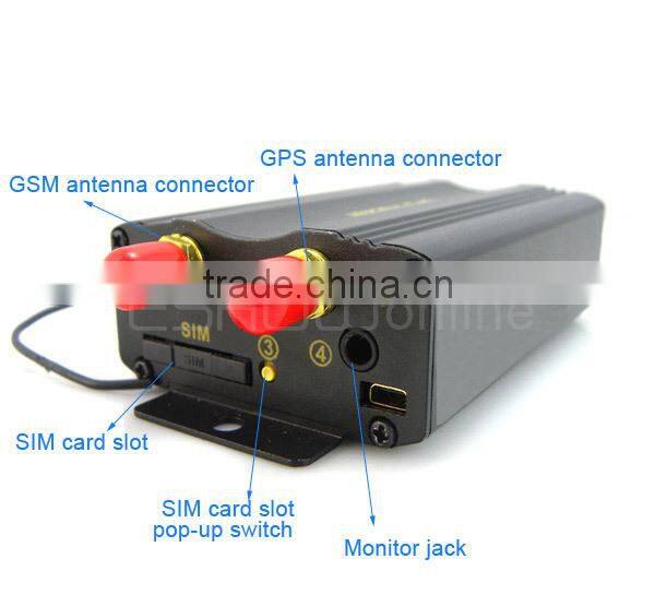 The original Real time GSM/GPRS/GPS Remote Control Shake Sensor Car GPS Tracker TK103B