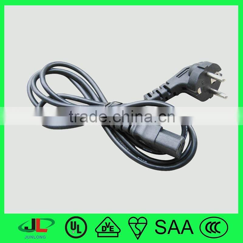 GuangDong Factory CCC ISO approved China 2 pin ccc power cord electrical cord Plug with ISO CCC power cord