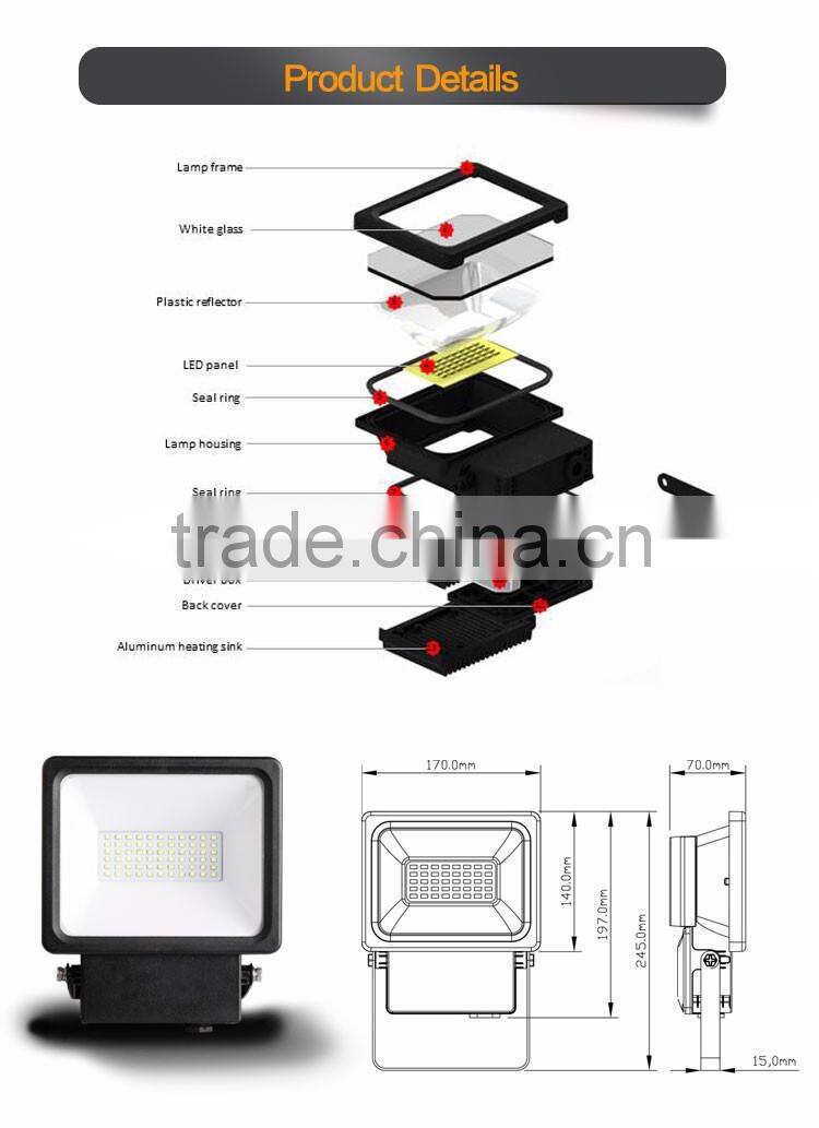 m051711 led flood light smd ip67 aluminium led flood light reflector smd