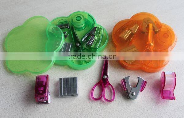 scissor tape and stapler set heart shape stationery set for kids
