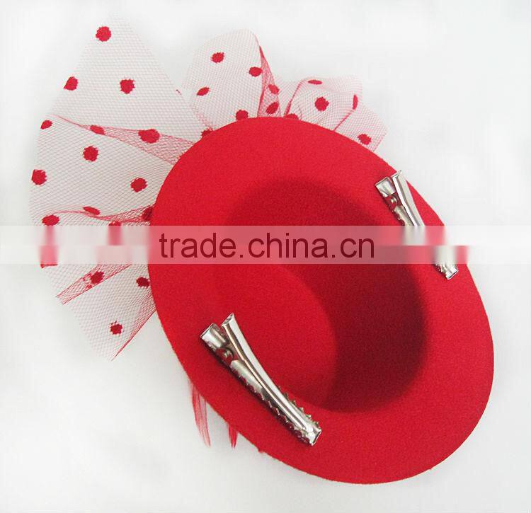 MYLOVE 3 colors top hat felt party hat fascinator cocktail hat MLXM012