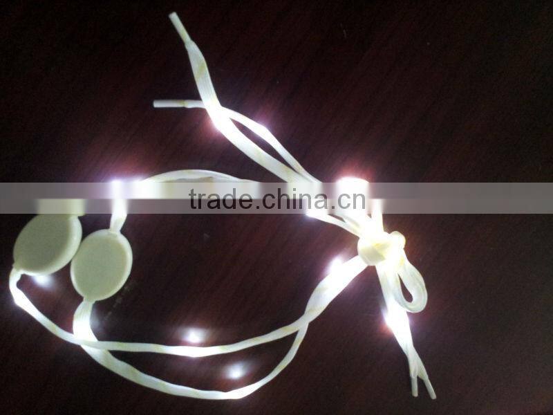 Nylon led flashing shoelaces