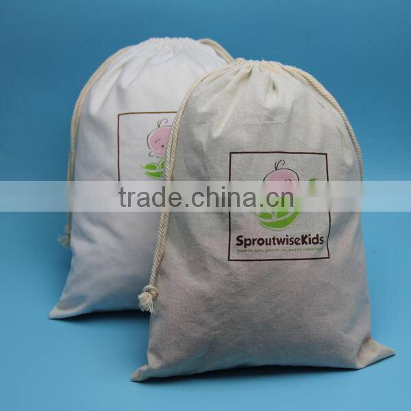 Modern hot sale customized large size canvas shopping pouches
