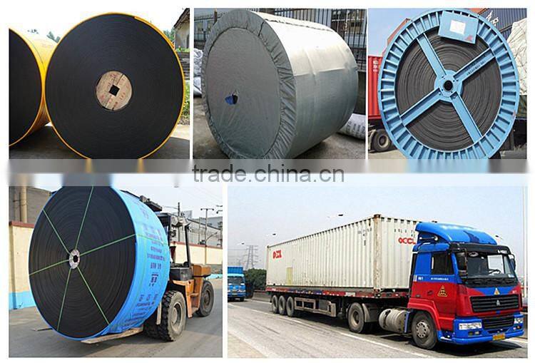 material conveying machine corrugated sidewall with cleat conveyor belt