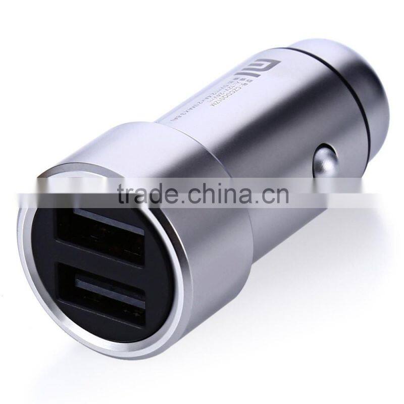 Original Xiaomi Car Charger Dual USB Car-Charger Fast Charging Quick Charge Car Chargers Competiable with Most Phones Tablet PC