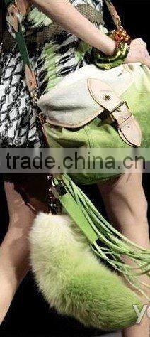 Hot-selling red fox tail (really natural fox fur) use for bag hanging or keychain