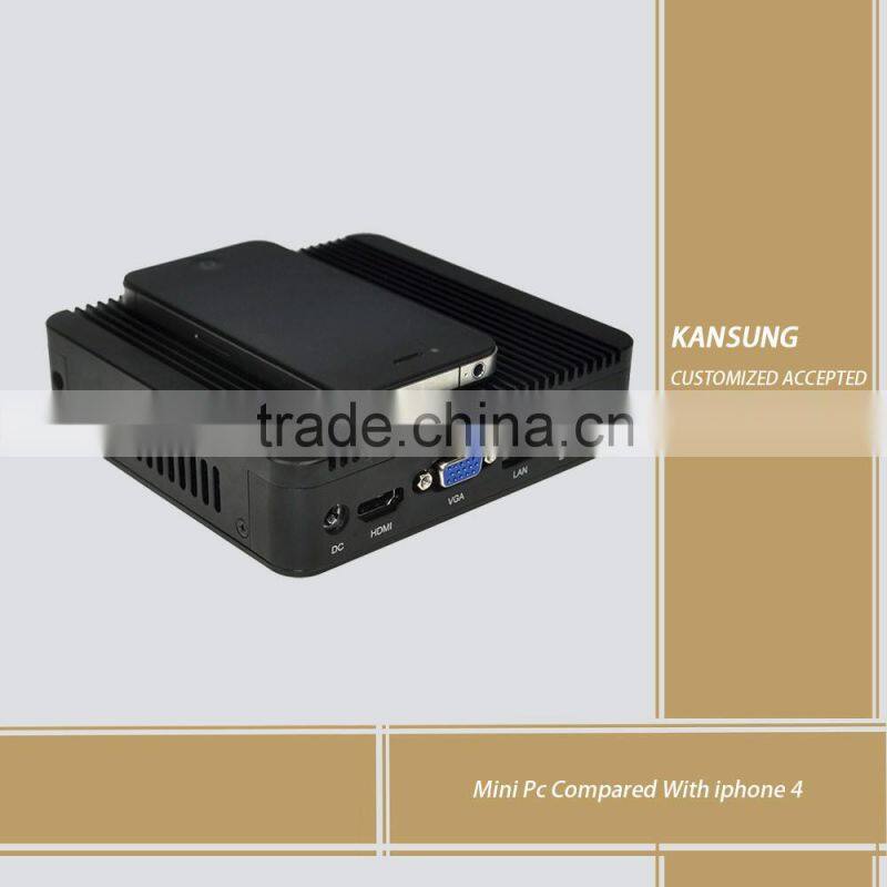 I3 dual LAN MINI PC 3217u 2G DDR3 Ram 128G SSD Ubuntu WIN10 office computer rs232 port