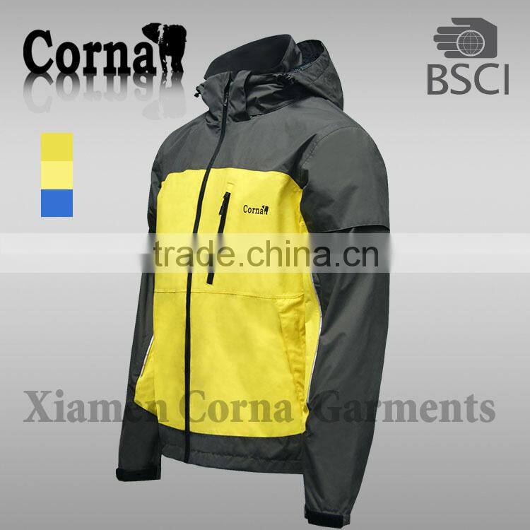 2016 new designs men LED light jacket & outdoor ski jacket