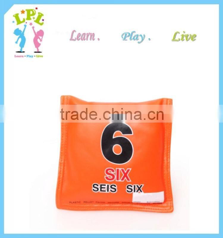 PU leather exquisite game square bulk juggling ball