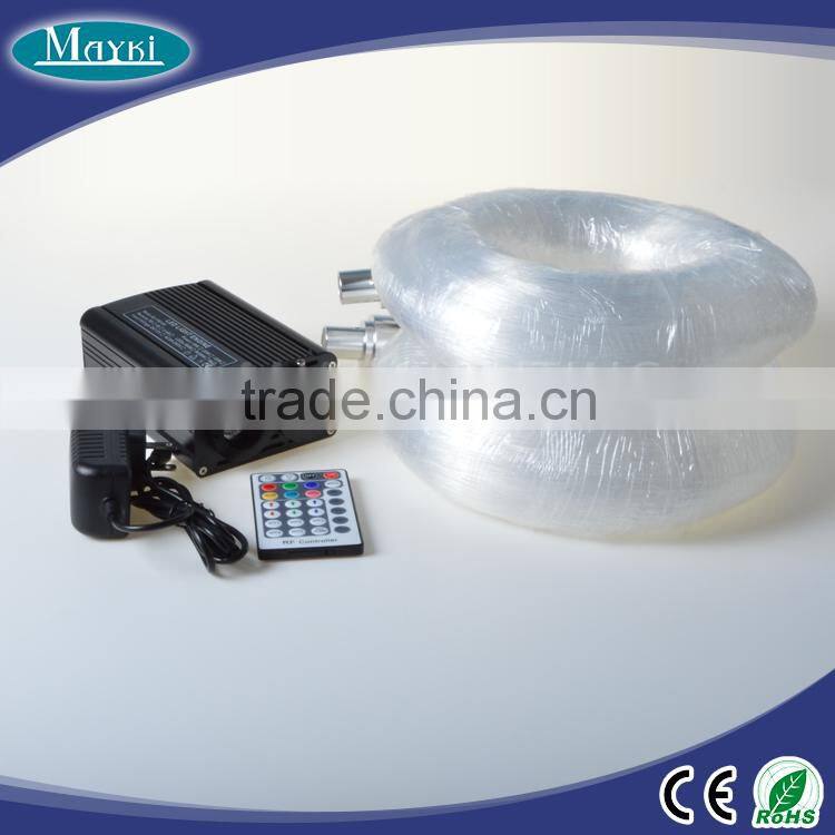 End light kit fiber optic starry sky with 32w portable led light source end emitting harness