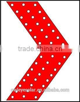 customized solar outdoor construction led flashing arrow sign, solar arrow sign