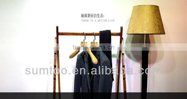 44.5cm length men shirt curved wooden clothes hangers
