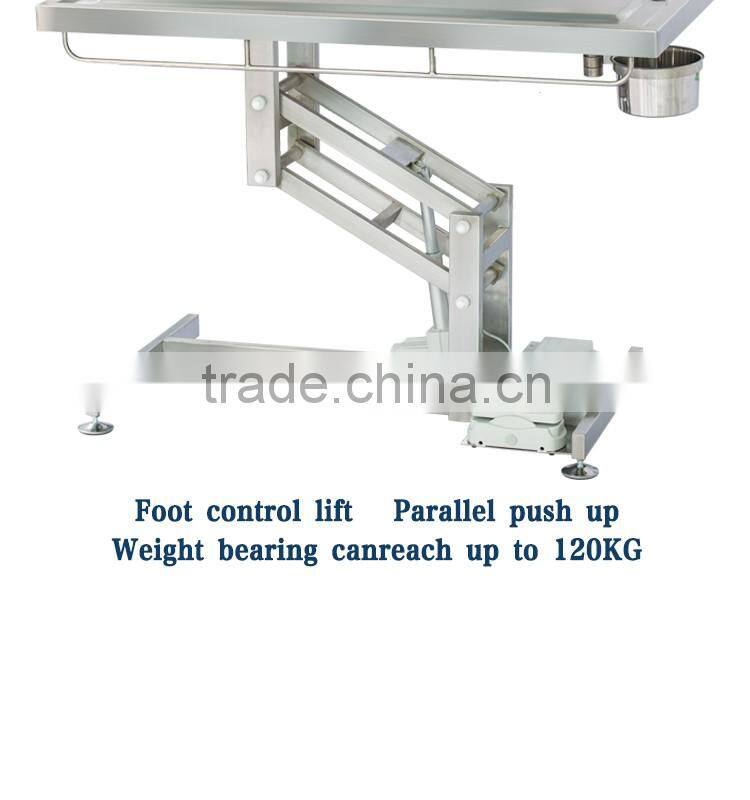 Super quality stylish hot sale steel vet surgery table