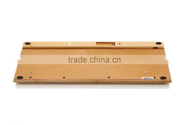 New Arrival Professional Bamboo & Wood Mechanical Keyboard wireless stylem, full set computer accessories