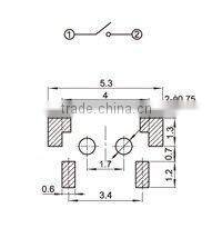 FTHAM04 mini 4 pins rubber tactile switch