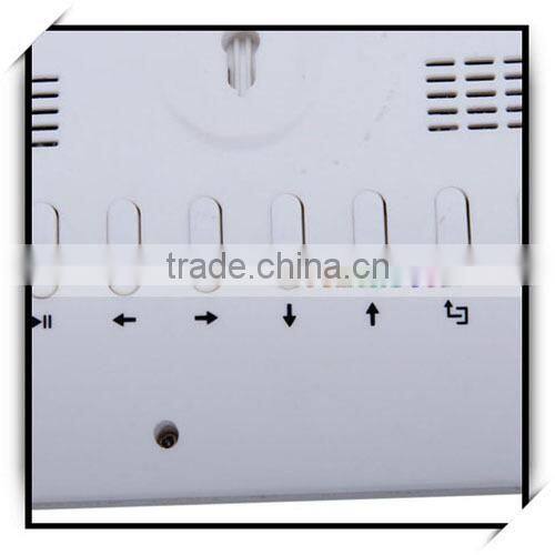 10.4" Wide Screen Ratent LCD Large Size Digital Photo Frame White