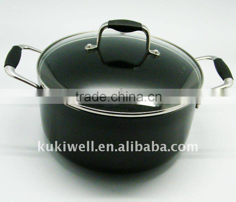 HOT COOKING POT,BLACK NON-STICK PAN