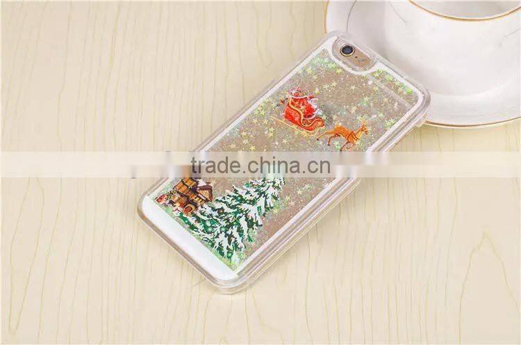 Fashion Liquid Bling Crystal Christmas Tree Snowflake Case for Samsung & iPhone 3D Phone Case