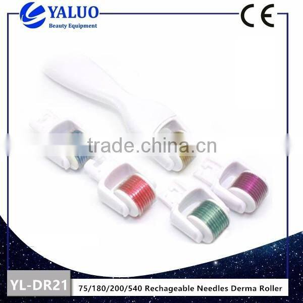 Rechargeable needles derma roller for wrinkle removal