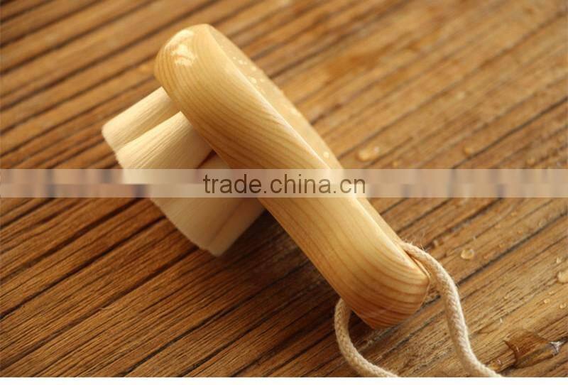 High quality wood handle cleaning makeup brushes