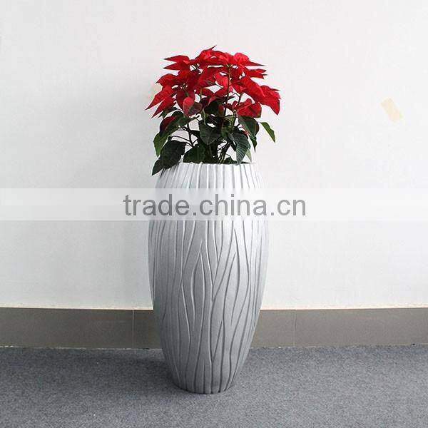 hotel use luxury pot fashion pots fiberglass plants container and flowers pots floating bonsai