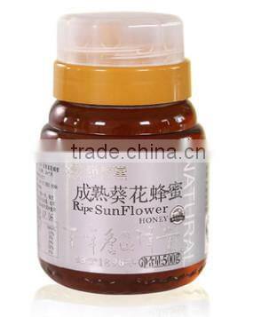 Pure sunflower honey in bulk or bottle packing