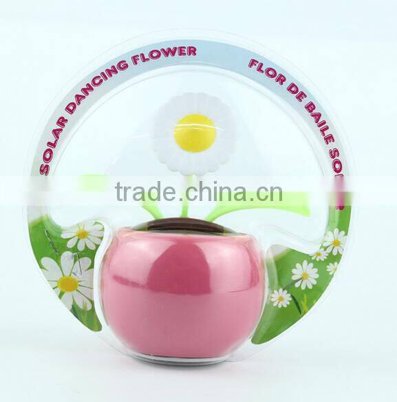 Plastic colorful flip flap solar flower