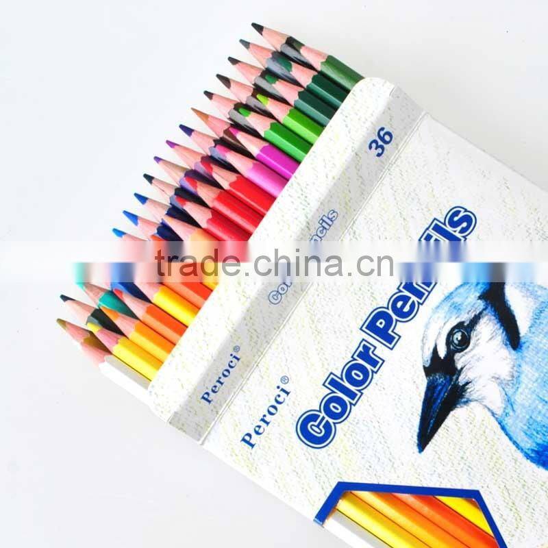 7" wooden color pencils 12color,24color 26 color for Artist Gallery