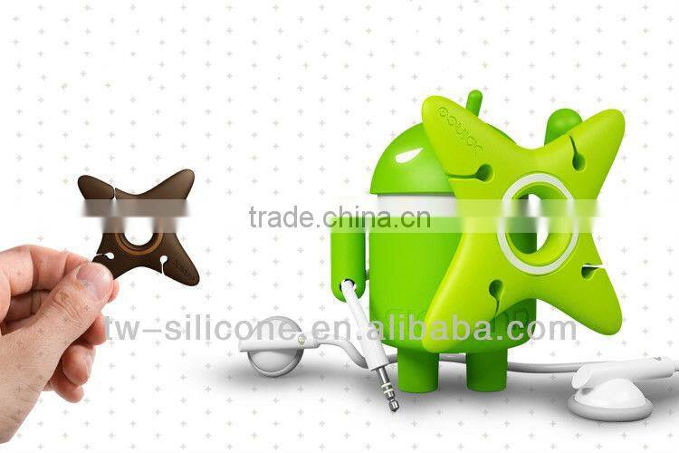 plastic cute earphone cable winder