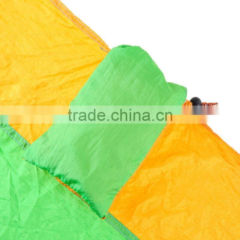 Portable Parachute Nylon Fabric Travel Camping covered rocking hammock for One Single Person
