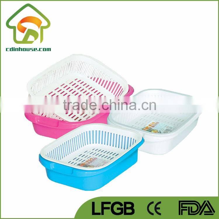 Vegetable Baskets salver Plastic SET Storage Organizer Kitchen Fruit