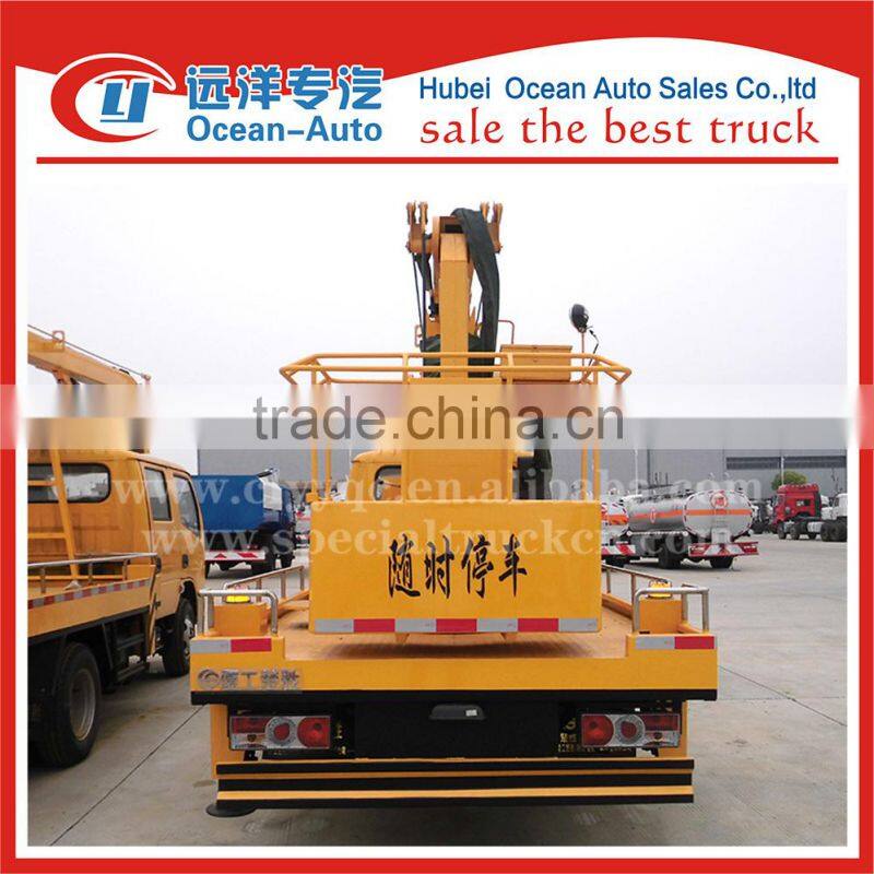DFAC double cab 14-16m high overhead working truck for sale