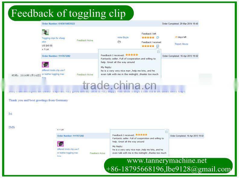 small size cast aluminium toggling machine clips