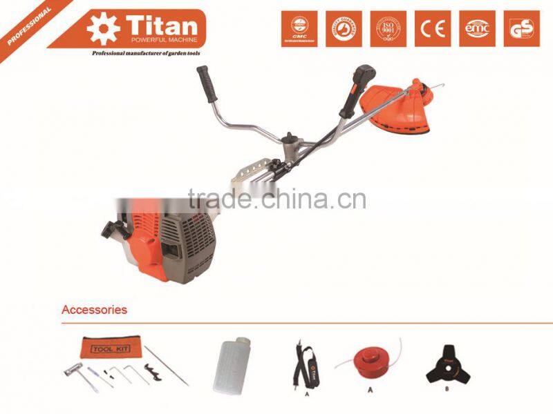 New brush cutter 52cc, 2 stroke, air-cooled, 3 teeth blade & nylon spool, CE,GS,MD certificate