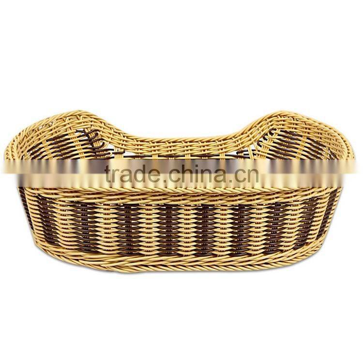 2016 cheap pet accessory custom size wicker hand made pet basket