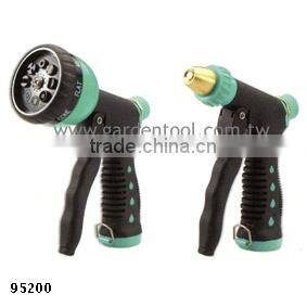 2 Piece 8-Pattern And Brass Metal Spray Nozzle Sets For Garden