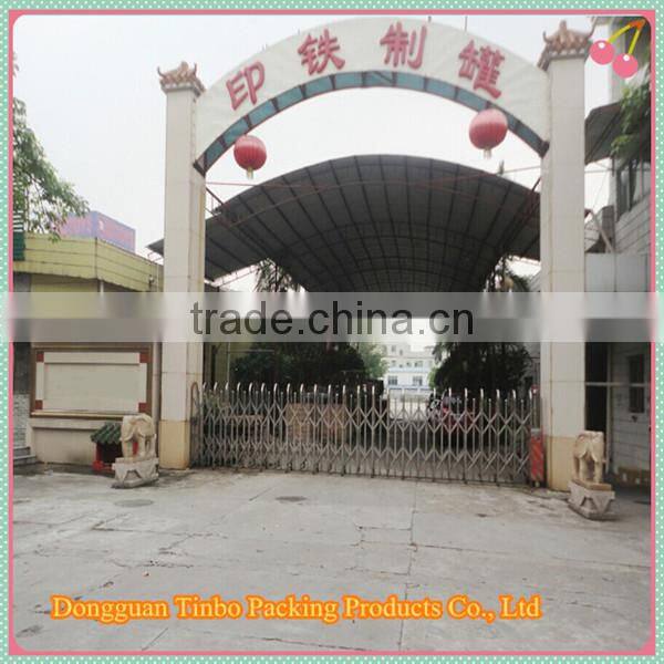 square cute mini decorative cake tin box