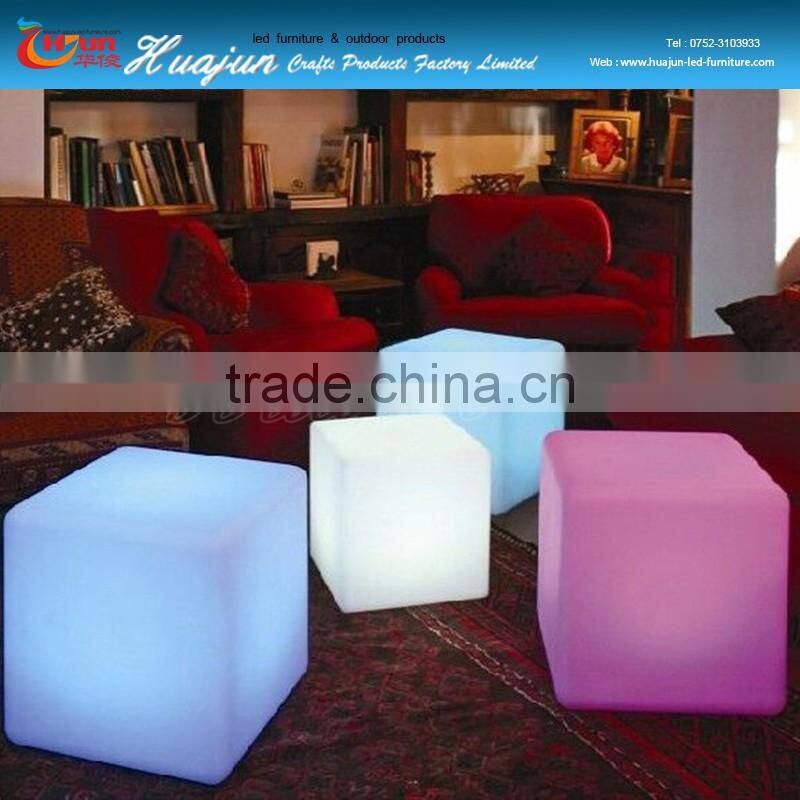Colorful light up cube chair&led cube chair