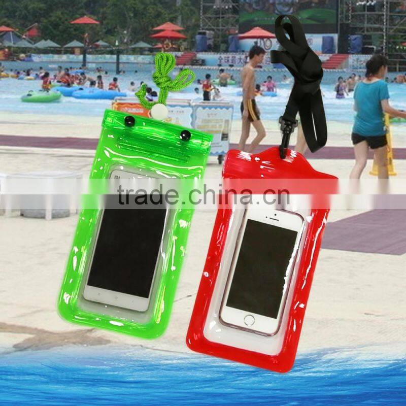 Newest small PVC Waterproof zip lock phone Bag