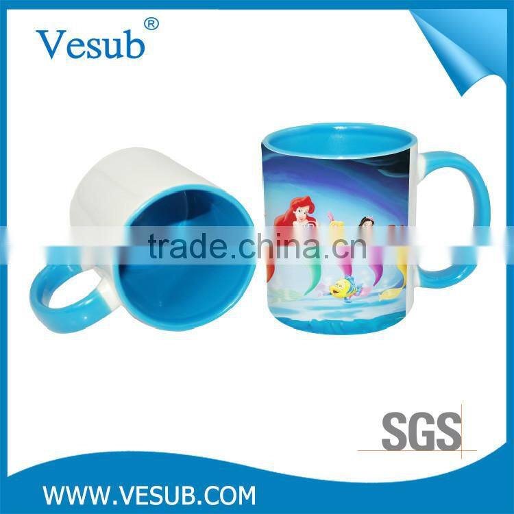 Product easy to sell 11OZ double color high precision magic mug sublimation