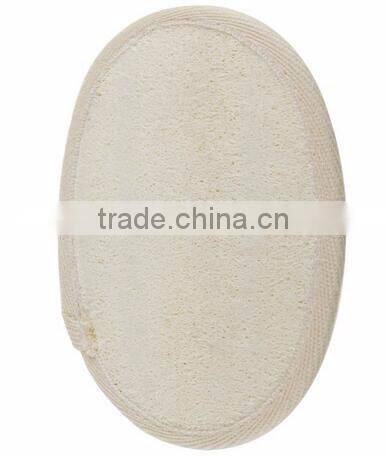 cy293 Natural Luffa and Terry Cloth Materials Loofa Sponge Scrubber Brush Close Skin For Men and Women Exfoliating Loofah Pads