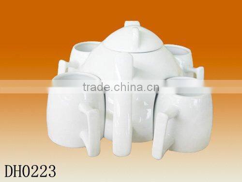 China factory wholesale custom design ceramic porcelain 5pcs Tea Sets