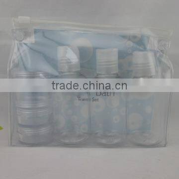 8PCS Cosmetic travel kit with pvc bag