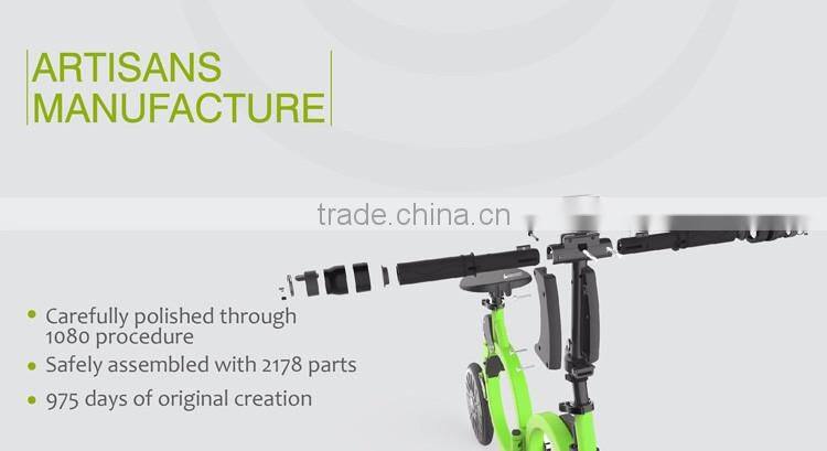 Super Cool Foldable Douna K1 Light Mini Portable Electric bicycle with Lithium
