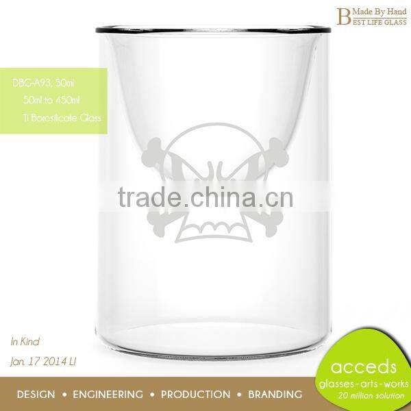 Unbreakable Drinking Glass Cup with Decal